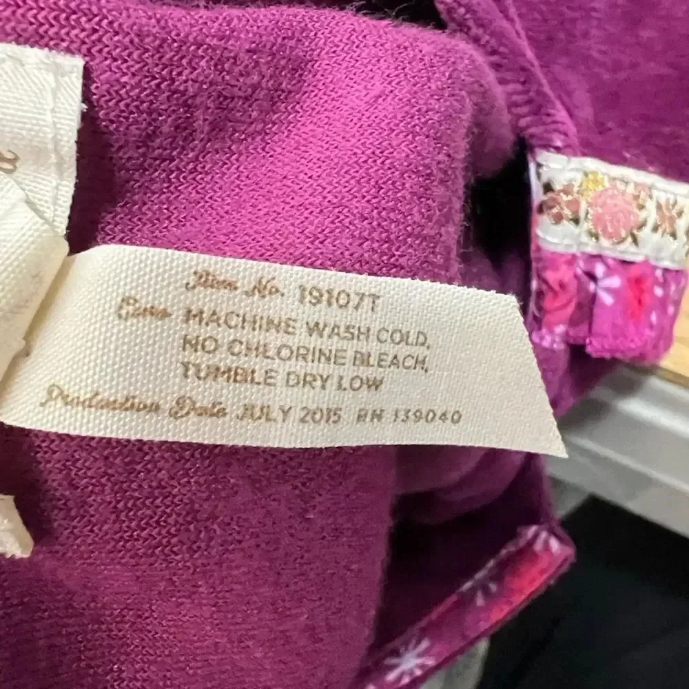 Matilda Jane Joslyn Purple velour jacket size 6